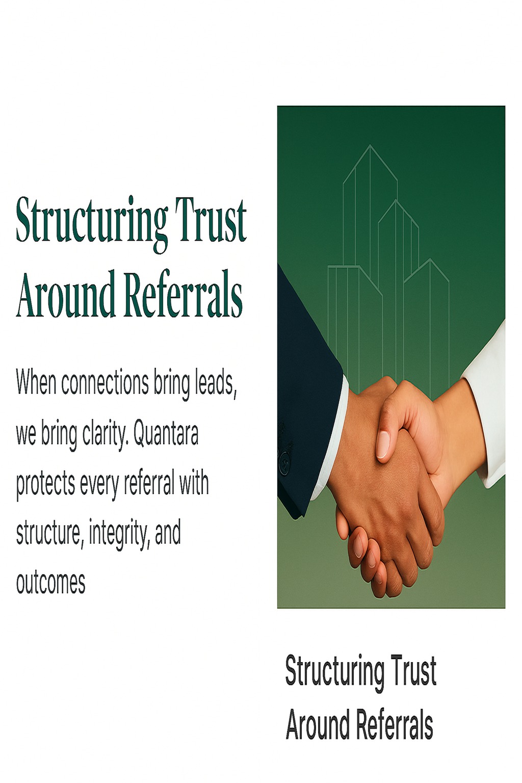 Structuring Trust Around Referrals